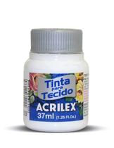 Tinta tecido fosca branco 37ml acrilex