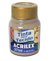 Tinta Tecido Glitter 212 37ML Amarelo Acrilex