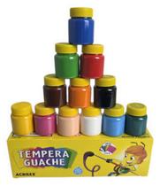 Tinta Tempera Guache 12 Cores 15ml Cada Acrilex Tinta Tempera Guache 12 Cores 15ml Cada Acrilex