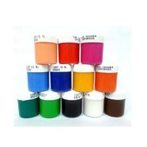 Tinta Tempera Guache 12 cores 15ml Escolar Crinaças - Kaz