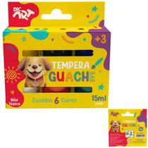 Tinta Tempera Guache 15Ml - 6 Cores - 27004 - Dac Tinta Tempera Guache 15Ml - 6 Cores - 27004 - Dac