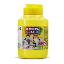 Tinta Tempera Guache 250Ml Amarelo Limão 504 Acrilex