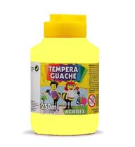 Tinta Tempera Guache 250ml Amarelo Limão 504 Tinta Tempera Guache 250ml Amarelo Limão 504