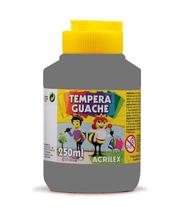 Tinta Tempera Guache 250ml Cinza 933