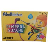 Tinta tempera guache 6 cores sortidas 15ml - acrilex