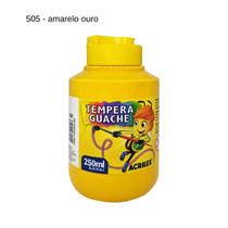 Tinta Tempera Guache Acrilex 250ml