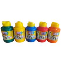 Tinta Tempera Guache Escolar Cores Variadas 250ml Acrilex