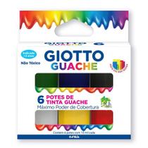 Tinta Tempera Guache Giotto 6 Cores