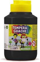 Tinta Tempera Guache Preto 250ml - Acrilex Tinta Tempera Guache Preto 250ml - Acrilex