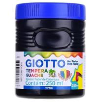 Tinta Tempera Guache Preto 250Ml - Giotto