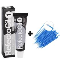 Tinta Tintura Coloração Profissional Refectocil Pure Black Preto 1.0 Para Sobrancelhas Cilios Barba Bigode