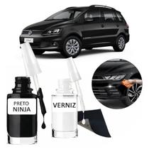Tinta Tira Risco Automotiva Preto Ninja VW Gol Polo Up Golf -