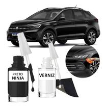 Tinta Tira Risco Automotiva Preto Ninja VW Gol Polo Up Golf -