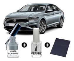 Tinta Tira Risco Automotiva Volkswagen Voyage Cinza Platinum