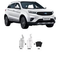 Tinta Tira Risco Automotivo Branco Bariloche Ford + Verniz 15ml