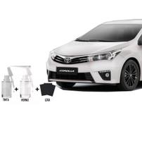 Tinta Tira Risco Automotivo Branco Bossa Nova - 058 Toyota + Verniz 15ml