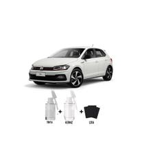 Tinta Tira Risco Automotivo Branco Cristal VW + Verniz 15ml