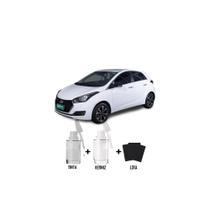 Tinta Tira Risco Automotivo Branco Polar - PTW Hyundai + Verniz 15ml