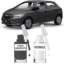 Tinta Tira Risco Automotivo Chevrolet Cinza Graphite Cinza