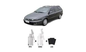 Tinta Tira Risco Automotivo Cinza Drake Fiat + Verniz 15ml