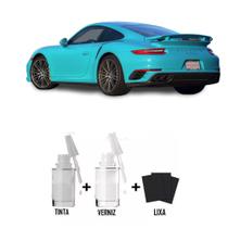 Tinta Tira Risco Automotivo Miame Blue Porsche + Verniz 15ml Tinta Tira Risco Automotivo Miame Blue Porsche + Verniz 15ml