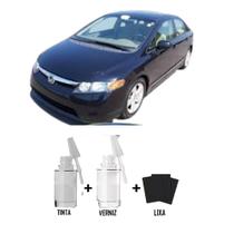 Tinta Tira Risco Automotivo Nighthawk Black Pearl - B92P Honda + Verniz 15ml