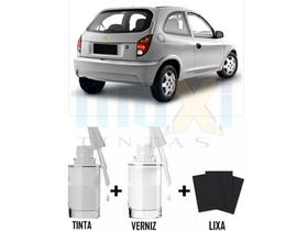 Tinta Tira Risco Automotivo Prata Escuna GM + Verniz 15ml Tinta Tira Risco Automotivo Prata Escuna GM + Verniz 15ml