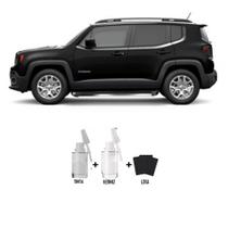 Tinta Tira Risco Automotivo Preto Shadow Lisa - 601 Jeep + Verniz 15ml