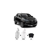 Tinta Tira Risco Automotivo Preto Strada Fiat + Verniz 15ml