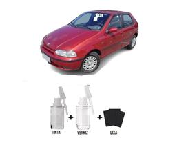 Tinta Tira Risco Automotivo Vermelho Cordoba Fiat + Verniz 15ml