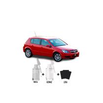 Tinta Tira Risco Automotivo vermelho Lyra GM + Verniz 15ml