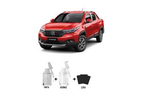 Tinta Tira Risco Automotivo Vermelho MonteCarlo Fiat + Verniz 15ml
