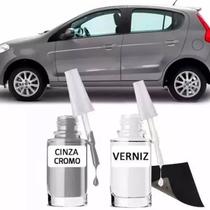 Tinta Tira Risco Retoque Automotivo Fiat Cinza Cromo Cinza