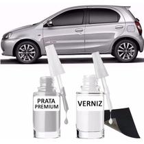 Tinta Tira Risco Retoque Automotivo Prata Premium