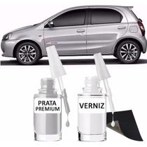 Tinta Tira Risco Retoque Automotivo Prata Premium Prata - Mgn