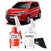 Tinta Tira Risco Retoque Automotivo Vermelho Alpine