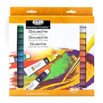 Tinta tubular Guache Color Artist Royal & Langnickel, 21 ml, pacote com 24