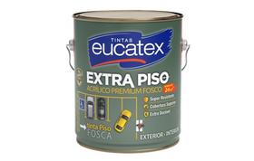 Tinta Ultra piso acrílico premium Eucatex 3,6Lts Cinza Escuro