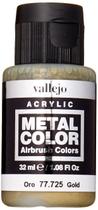 Tinta Vallejo Gold Metal Color 32ml à base de água para aerógrafo