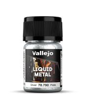 Tinta Vallejo Liquid Metal Silver 35 mL (1,18 fl.oz.) Tinta Vallejo Liquid Metal Silver 35 mL (1,18 fl.oz.)