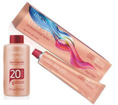 Tinta vegana amend delicate 7.1 louro medio acinzentado + ox Tinta vegana amend delicate 7.1 louro medio acinzentado + ox