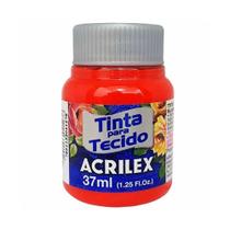 Tinta vermelha para tecido acrilex