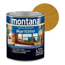 Tinta Verniz Maritimo Natural Madeira Brilhante Montana 0,9l