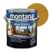 Tinta Verniz Maritimo Natural Madeira Brilhante Montana 3,6l