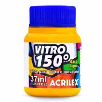 Tinta Vitro 150 Base Agua 37ml 505 Amarelo Ouro Acrilex Tinta Vitro 150 Base Agua 37ml 505 Amarelo Ouro Acrilex
