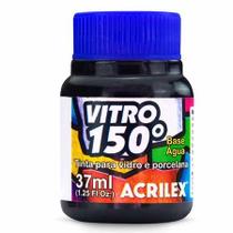 Tinta Vitro 150 Base Agua 37ml 520 Preto Acrilex Tinta Vitro 150 Base Agua 37ml 520 Preto Acrilex
