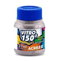Tinta Vitro 150 Base Agua 37ml 533 Prata Acrilex