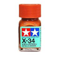 Tinta X34 Enamel Metallic Brown 10Ml Tamiya 80034