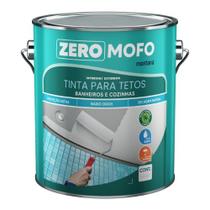 Tinta Zero Mofo Montana Base Água Uso Externo e Interno Secagem Rápida Cor Branco Acetinado 900ml