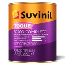 Tintas Acrílica 0,8 Litros Toque Fosco Base C2 - 50841809 - SUVINIL